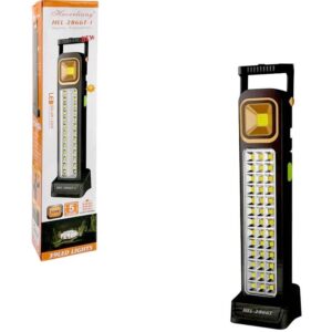 چراغ اضطراری خورشیدی ۳۰ وات مدل HEL-2866T فلزی و قابل حمل