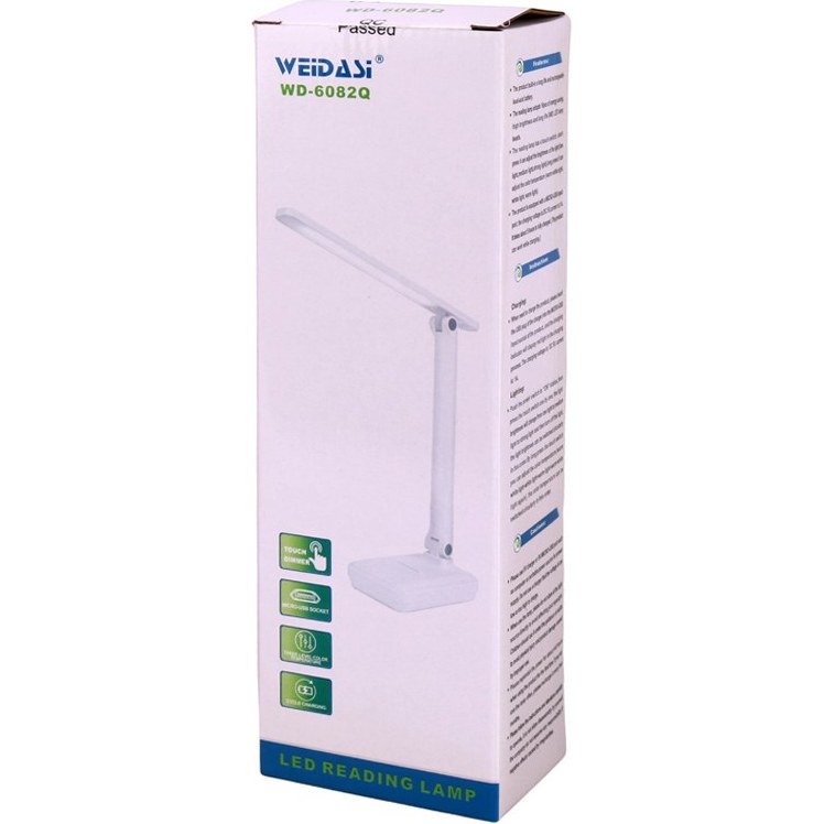 چراغ مطالعه ویداسی مدل WD6082Q شارژی و تاشو