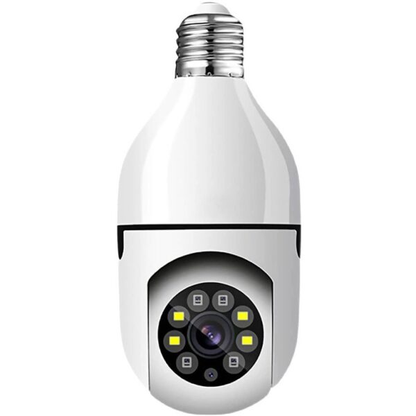 دوربین لامپی چرخش 360 درجه قابل کنترل با نرم افزار v380 اصل