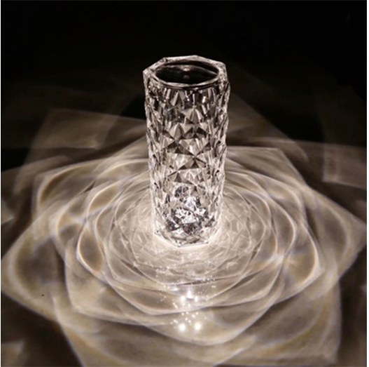 چراغ خواب شارژی کریستالی ریموت دار ۱۶ رنگ - Image 4