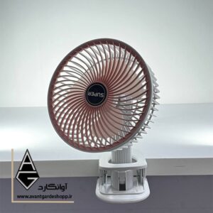 مینی پنکه شارژی رومیزی ظرفیت ۱۲۰۰ میلی آمپر ساعت