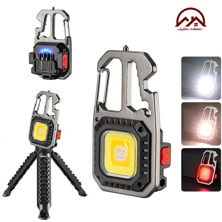 چراغ قوه چندکاره COB با شدت نور ۸۰۰ لومن و برد ۲۵ متر - Image 6