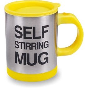 ماگ همزن دار استیل ظرفیت ۰.۳۵ لیتر