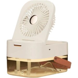 پنکه رومیزی مدل Dual Spray با مه پاش و چراغ خواب