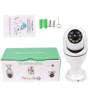 دوربین لامپی چرخش 360 درجه قابل کنترل با نرم افزار v380