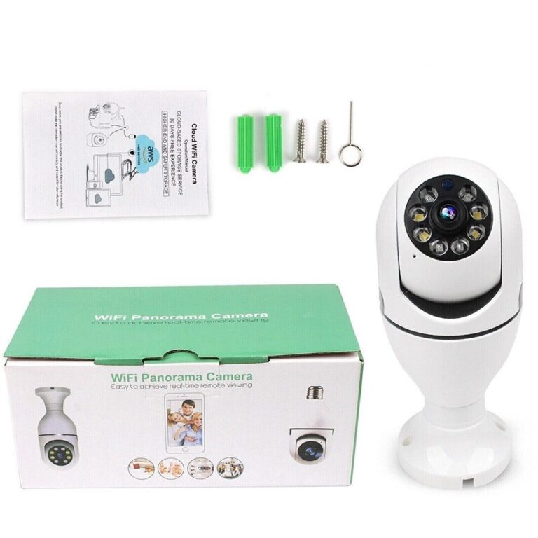 دوربین لامپی چرخش 360 درجه قابل کنترل با نرم افزار v380