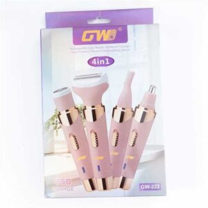 ست اصلاح موی بدن بانوان 4 کاره مدل gw222 برند GW