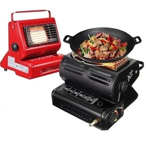 اجاق گاز و بخاری سفری Happy Home مدل YC-808B دو کاره