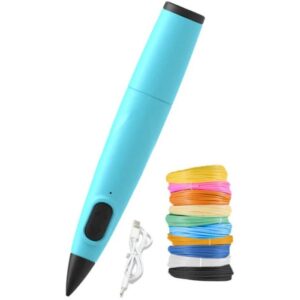 قلم سه‌بعدی کودکان مدل RP300B رنگ آبی | مناسب PCL | طراحی آسان و ایمن