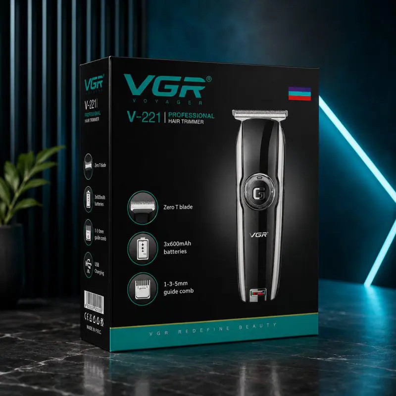 ماشین اصلاح وی جی آر مدل V221 با تیغه استیل - Image 3
